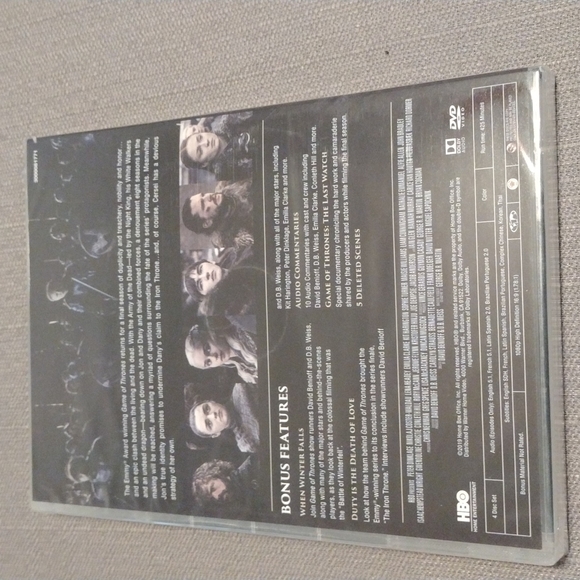 Game of Thrones: The Complete Eighth and Final Season [dvd] - Picture 2 of 2